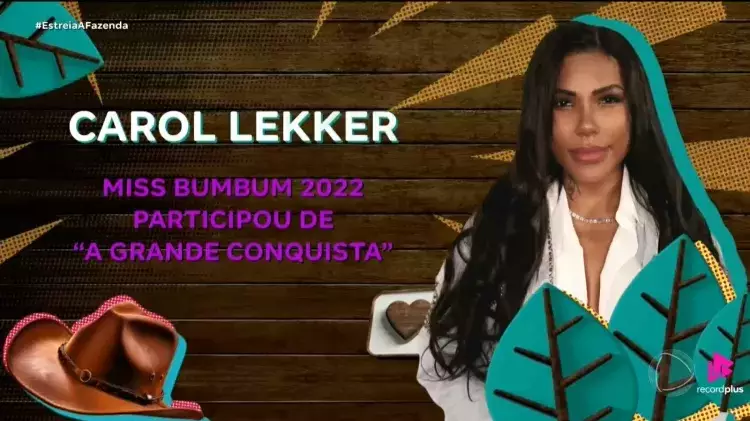 Carol Lekker — participante de A Fazenda 2025